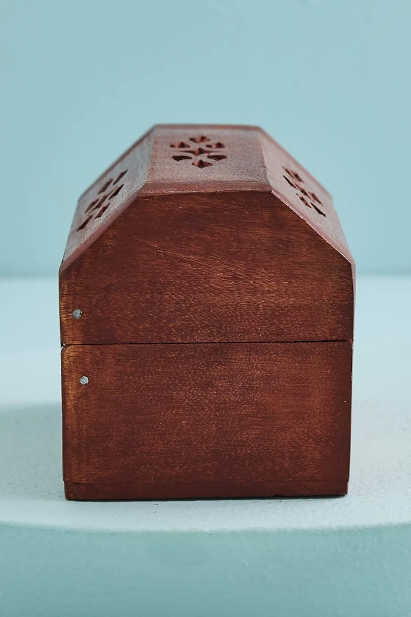 Elephant Mini Wood Incense Cone Box