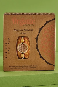 Orange Scented boho Bracelet & Spray Set - Organic Fragrance Combo