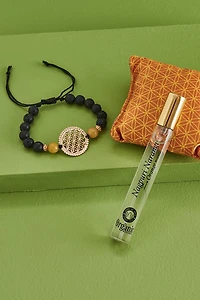 Orange Scented boho Bracelet & Spray Set - Organic Fragrance Combo