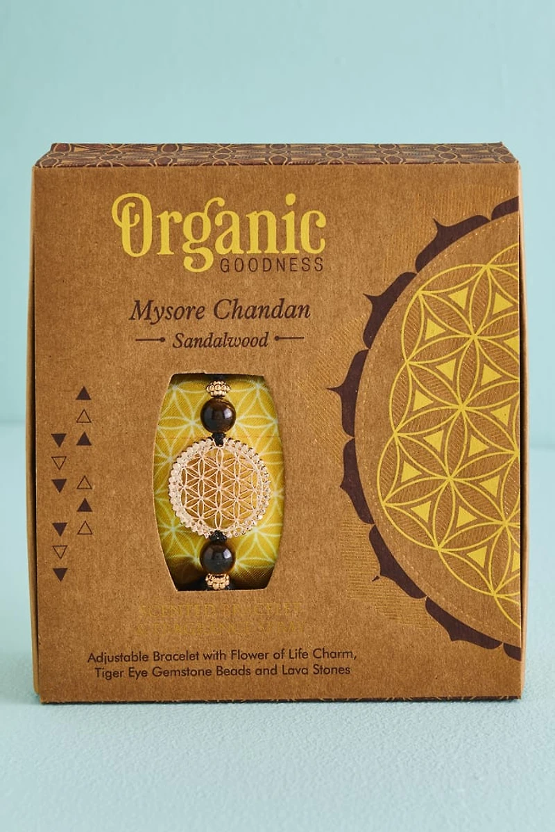 Sandalwood boho Scented Set - Organic Bracelet & Fragrance Spray