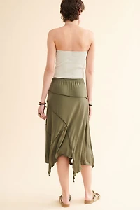 Buy Emerald Asymmetrical Fairy Maxi Skirt Online at Earthbound Trading