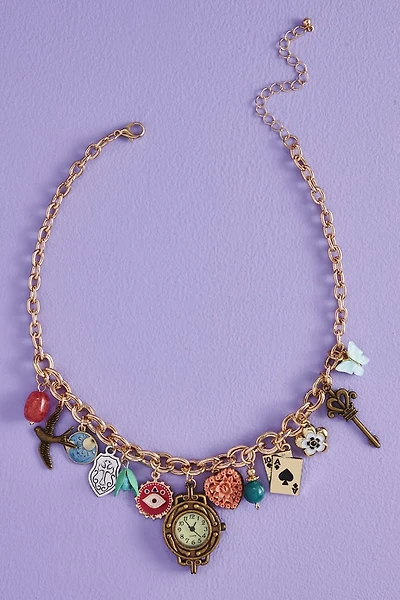 Shop Antique Victorian Watch Charm Necklace - Vintage boho Jewelry