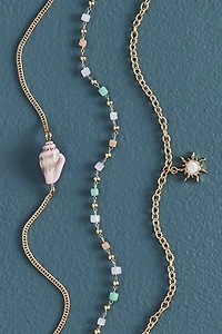 Buy Pink Pastel Shell Beach Anklet Set Online at Earthbound Trading