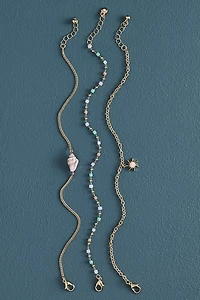 Buy Pink Pastel Shell Beach Anklet Set Online at Earthbound Trading