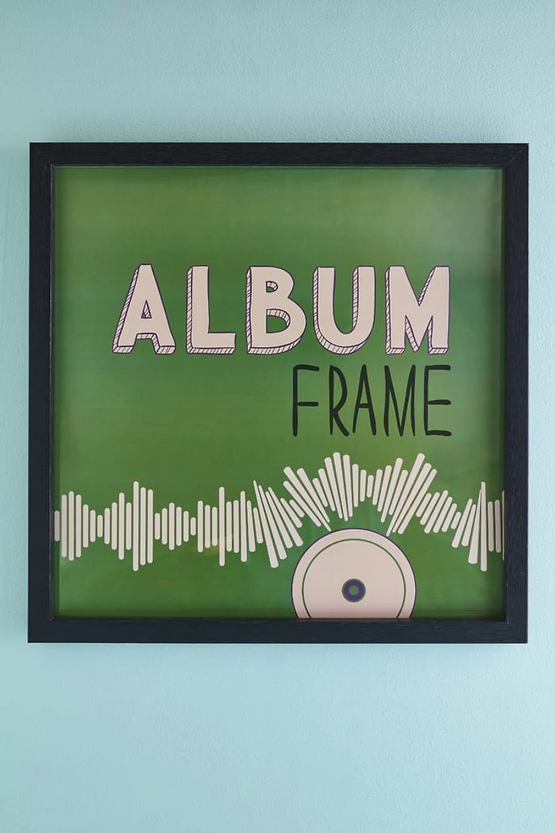Black Album Cover Wall Frame