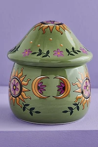 Buy Green Floral Sun Mushroom Trinket Jar Online at Earthbound Trading