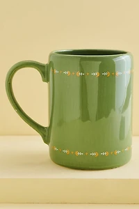 Green Sun and Moon Mug