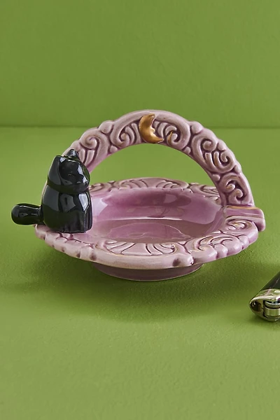 Moon Cat Basket Ashtray
