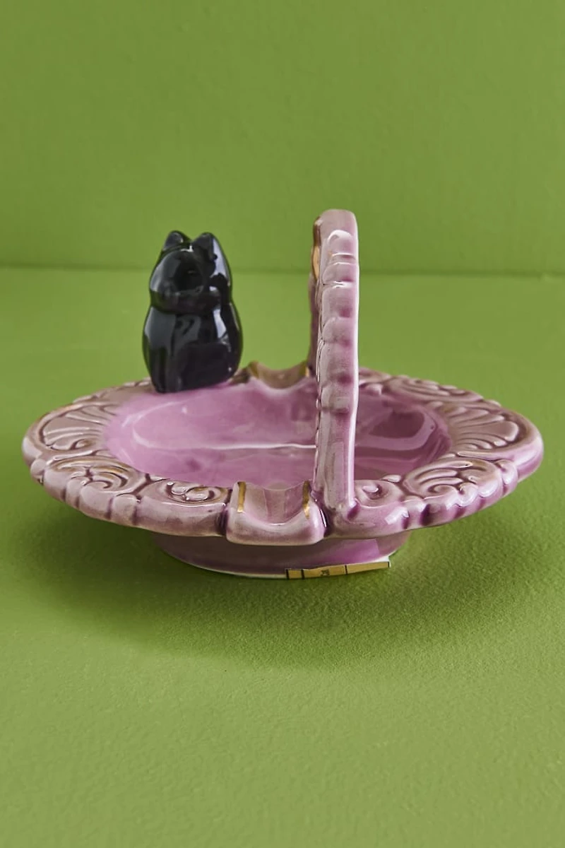 Moon Cat Basket Ashtray