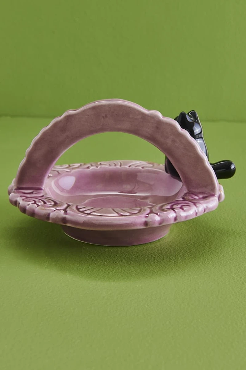 Moon Cat Basket Ashtray