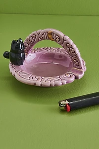 Moon Cat Basket Ashtray