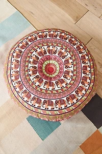Pink Elephant Meditation Pouf