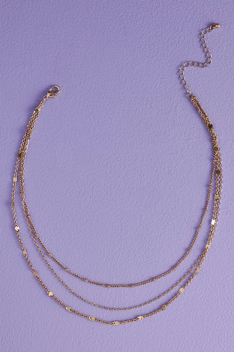 Gold Dainty Chain Layered Necklace