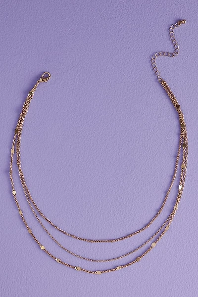 Gold Dainty Chain Layered Necklace