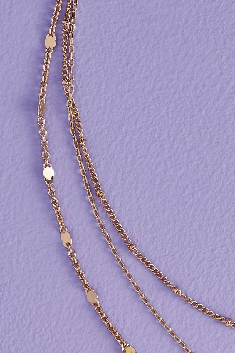 Gold Dainty Chain Layered Necklace