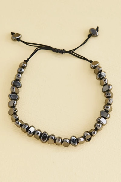 Chrome Faux Stone Bracelet