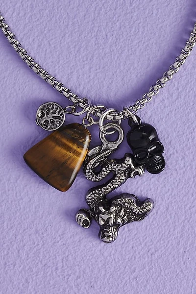 Tiger’s Eye Dragon Pendant Necklace