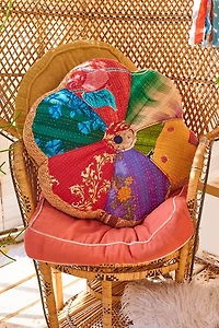 Buy Flower Kantha Pillow Online at Earthbound Trading