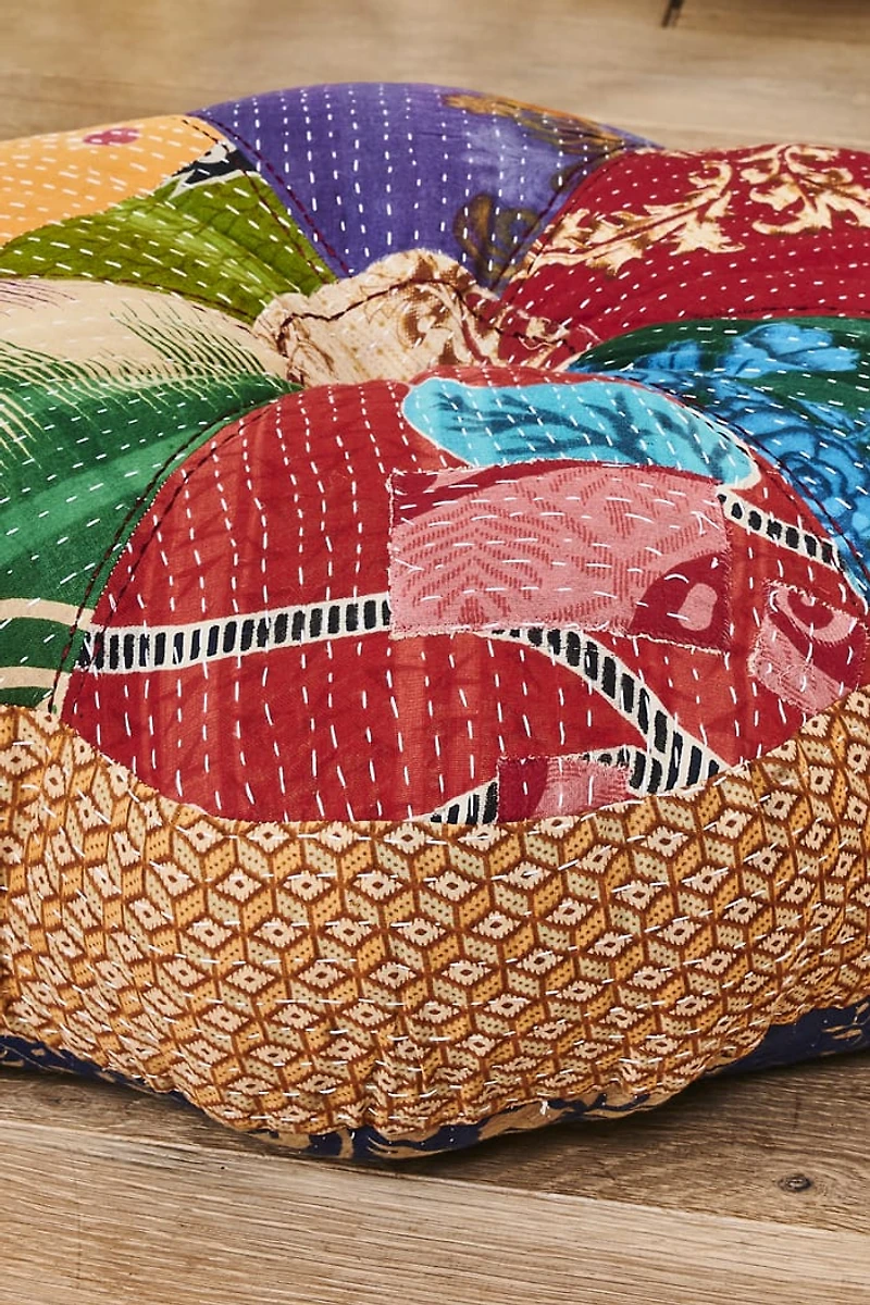 Buy Flower Kantha Pillow Online at Earthbound Trading