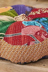 Buy Flower Kantha Pillow Online at Earthbound Trading