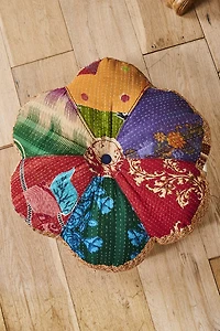 Buy Flower Kantha Pillow Online at Earthbound Trading