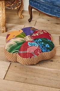 Buy Flower Kantha Pillow Online at Earthbound Trading