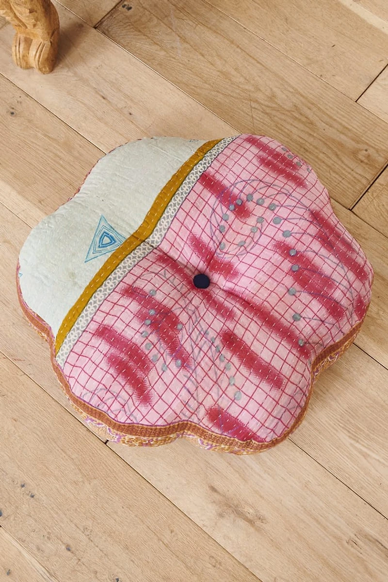 Buy Flower Kantha Pillow Online at Earthbound Trading