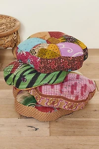 Buy Flower Kantha Pillow Online at Earthbound Trading