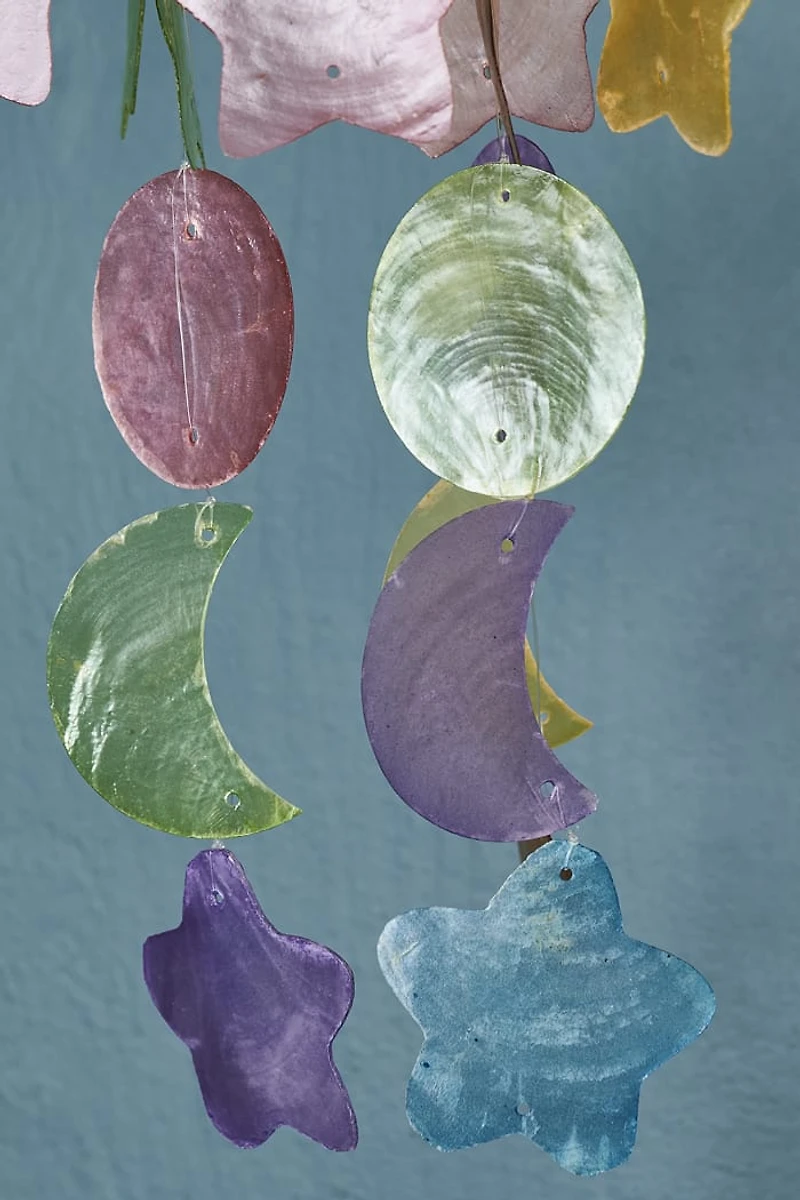 Rainbow Celestial Capiz Shell Mobile