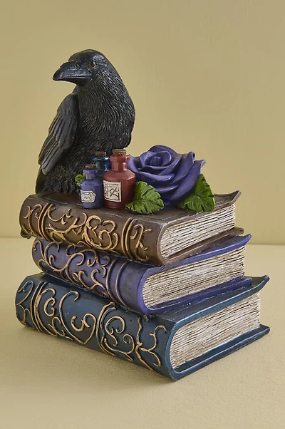 Spellbook Crow Figurine