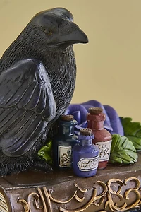 Spellbook Crow Figurine