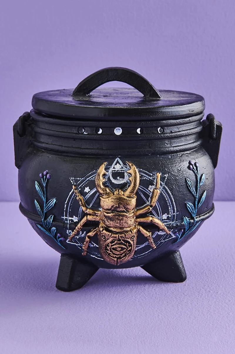 Black Beetle Resin Cauldron