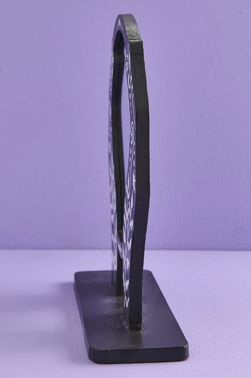 Crystal Ball Standing Table Mirror
