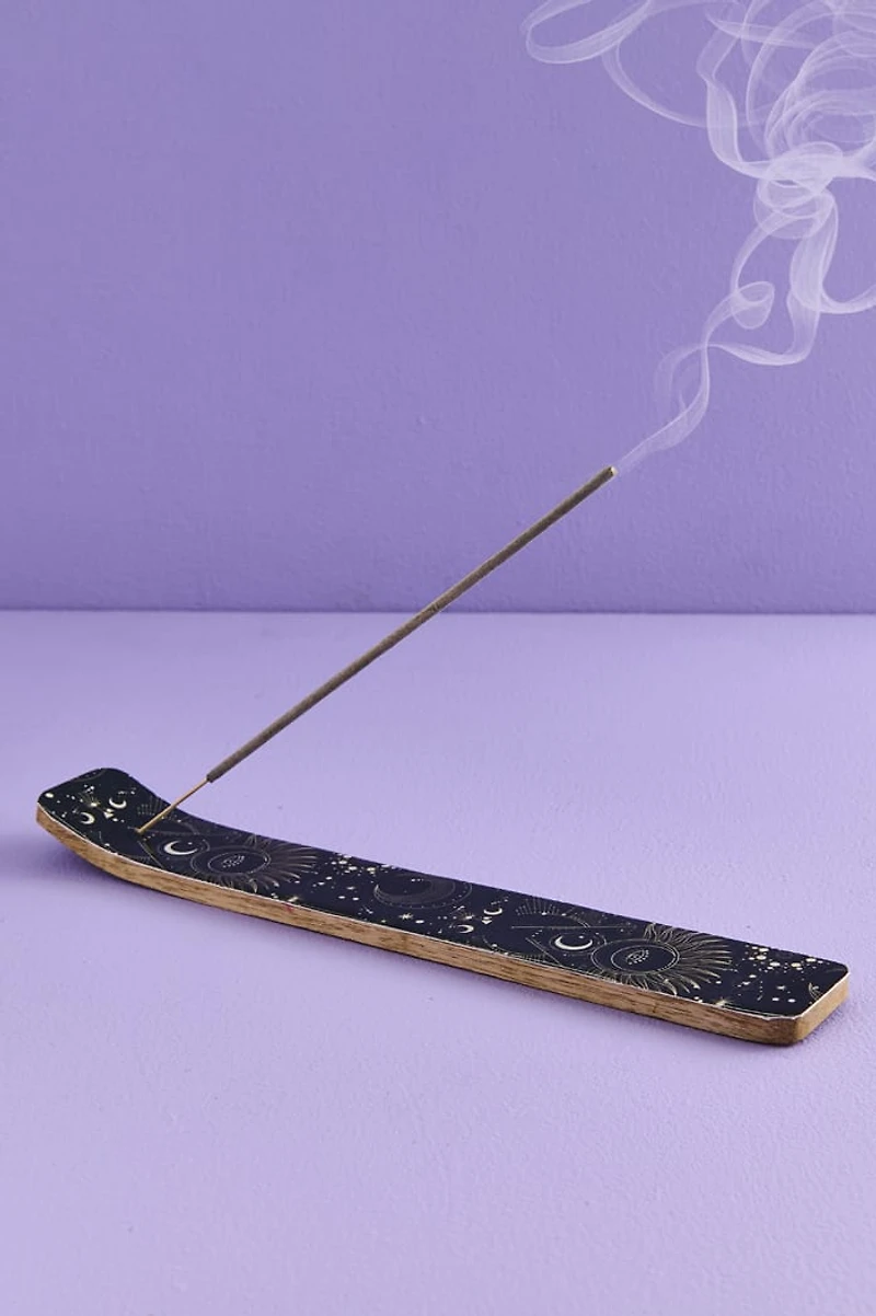 Sacred Celestial Geometry Flat Incense Burner