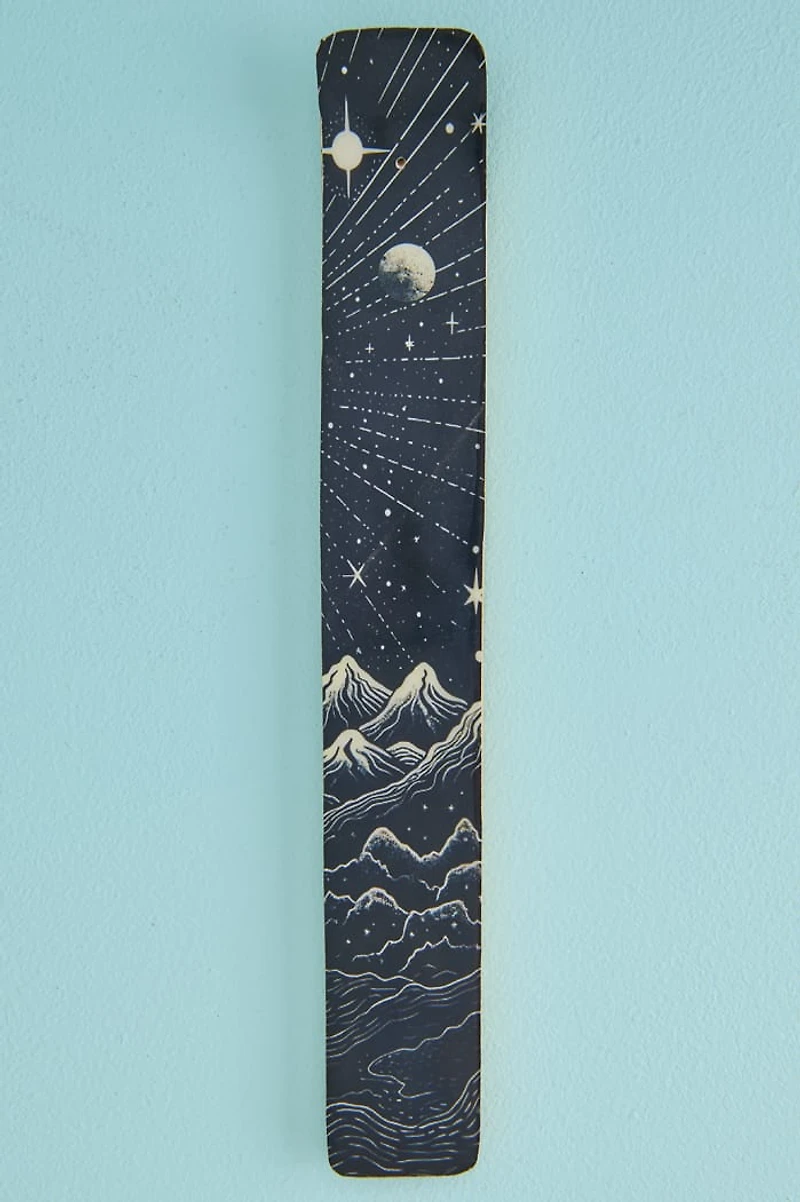 Celestial Mountainscape Flat Incense Burner