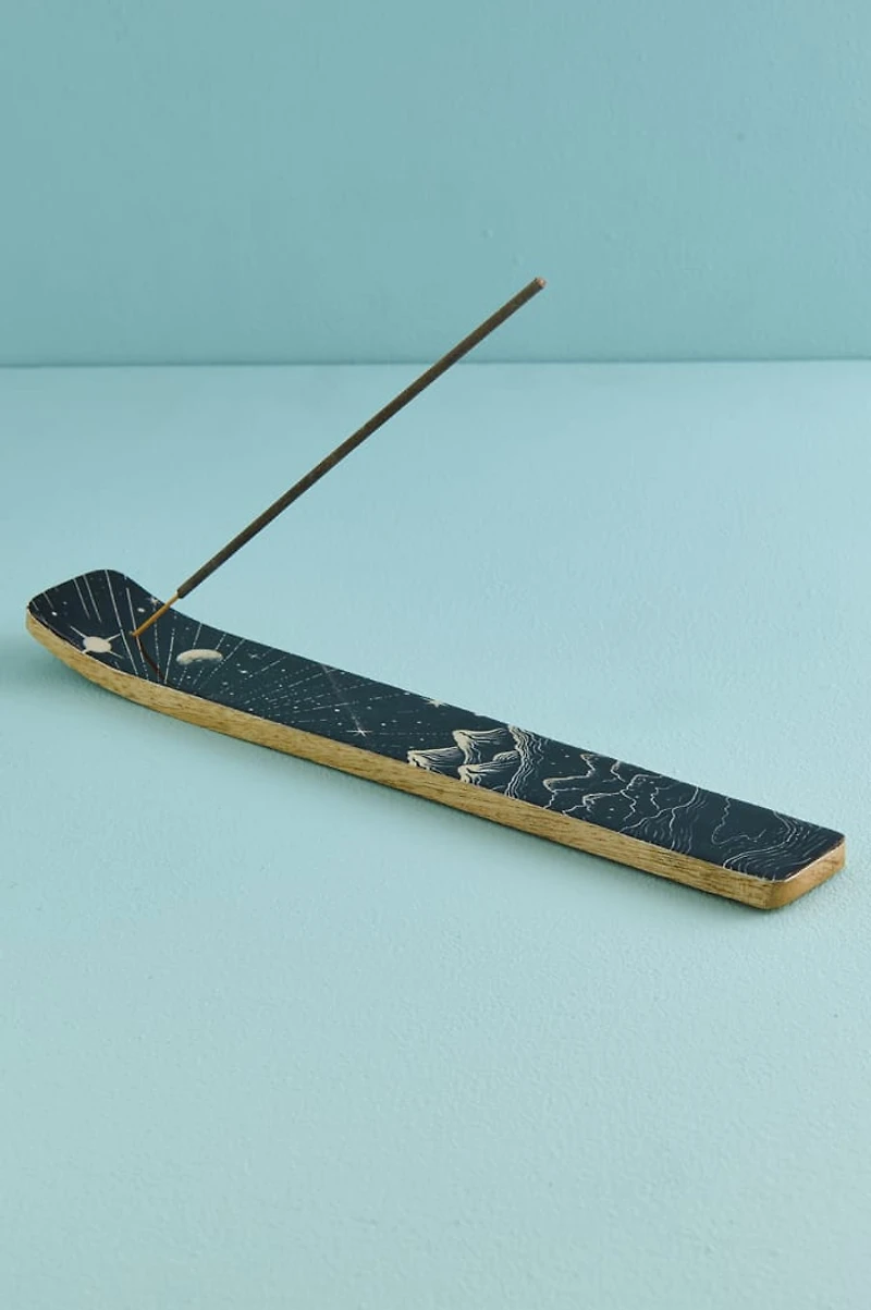Celestial Mountainscape Flat Incense Burner