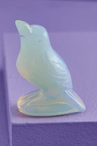 Opalite Crow Figurine