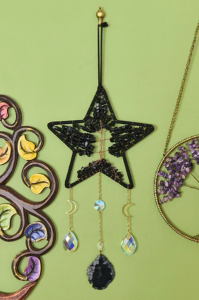 Black Obsidian Star Suncatcher