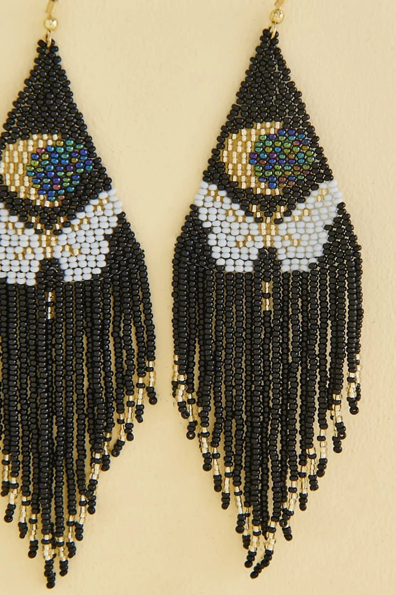 Boho Butterfly Moon Tassel Earrings - Shop Hippie Jewelry Online