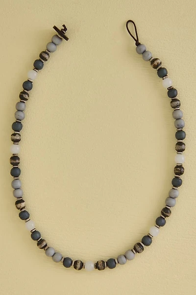 Bone and Coconut Shell Beaded Necklace