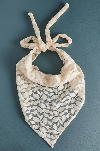 Cream Vine Lace Headband Scarf