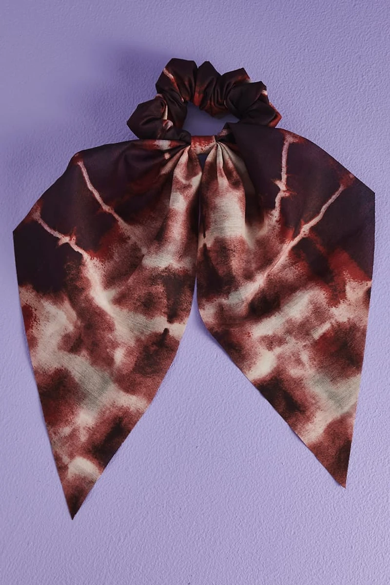Buy Rust Tie Dye Print Scrunchie Scarf Online at Earthbound Trading