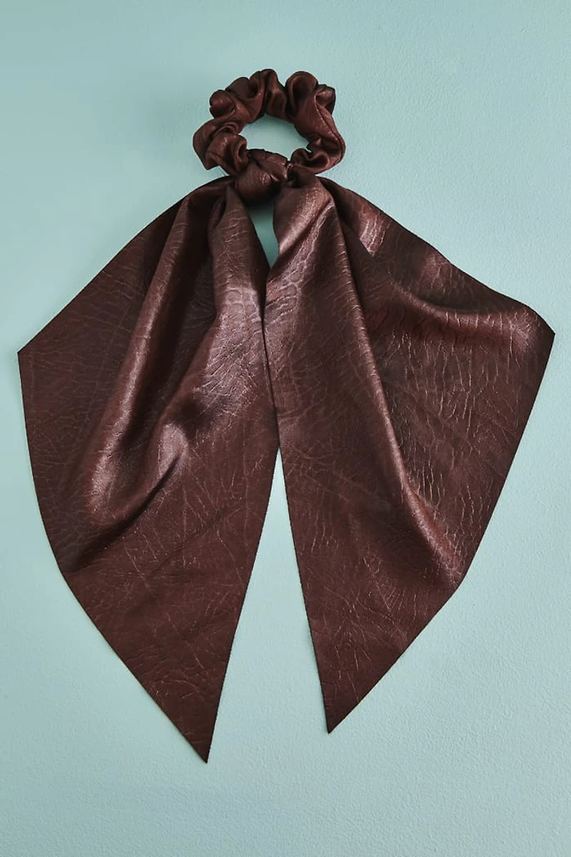Espresso Ripple Scrunchie Scarf