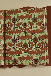 Green Elven Leaf Faux Leather Journal