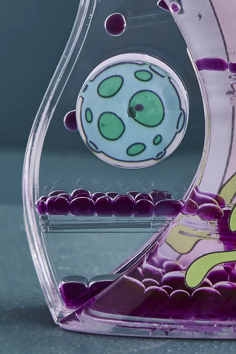 Purple UFO Alien Cat Motion Bubbler