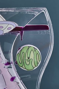 Purple UFO Alien Cat Motion Bubbler