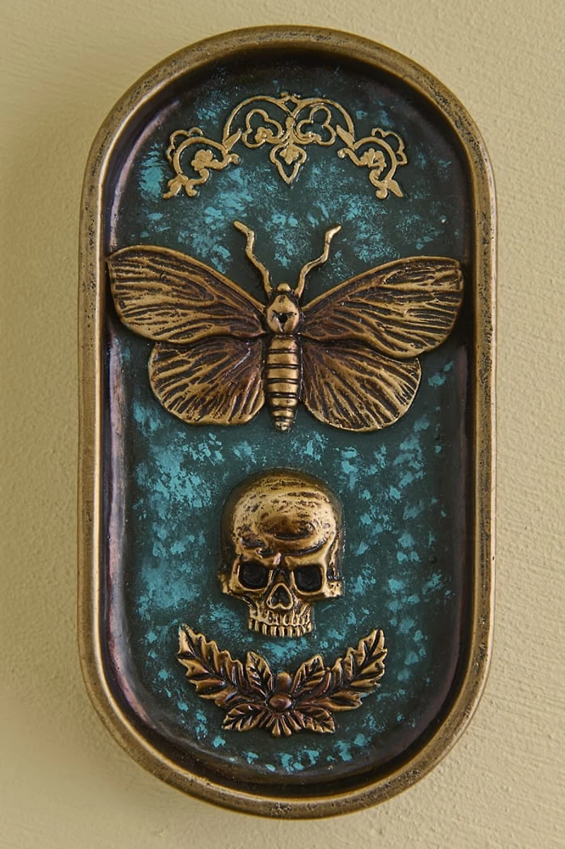 Gothic Skull Moth Incense Burner
