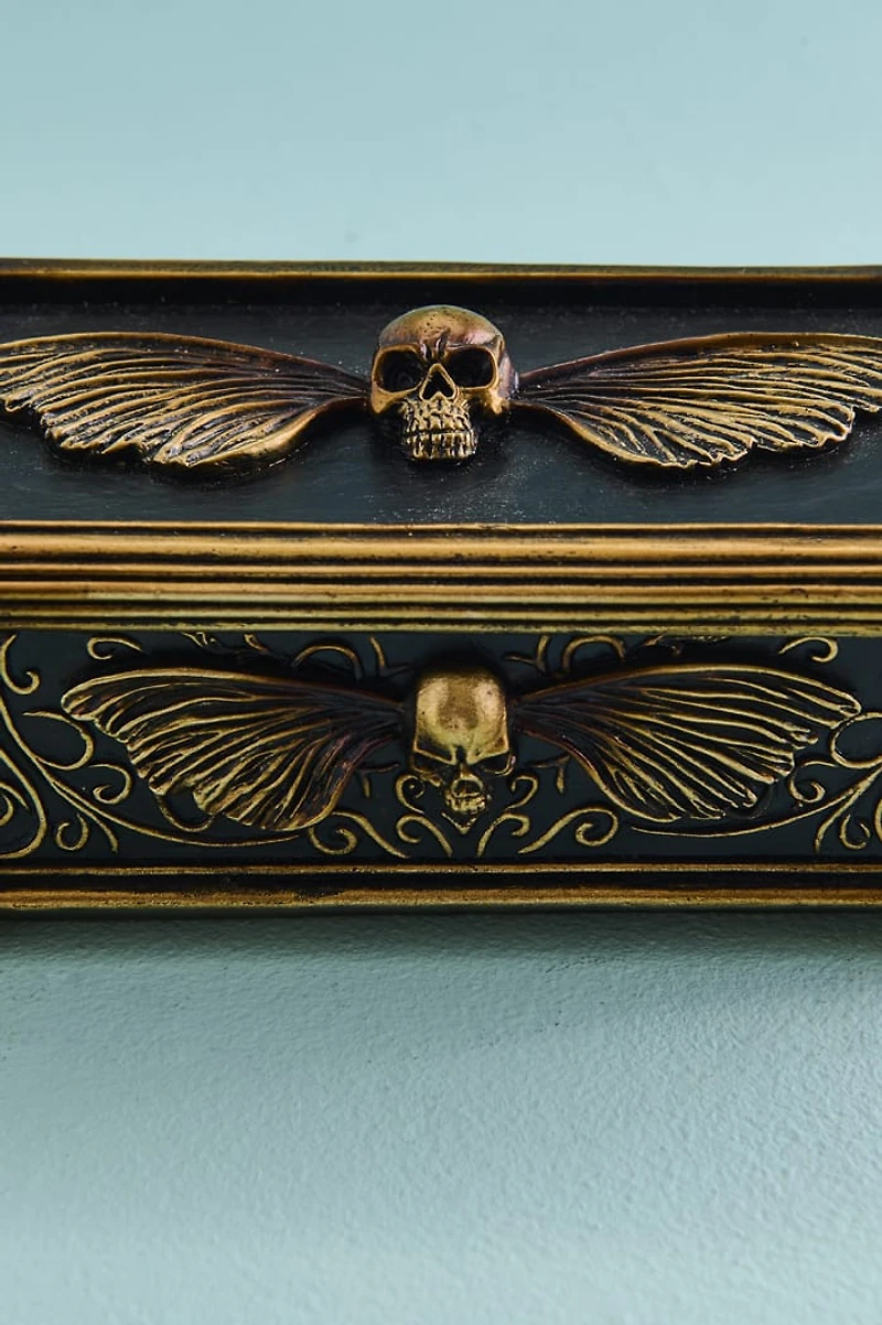 Skull Moth Resin Trinket Box