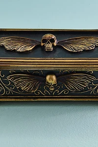 Skull Moth Resin Trinket Box