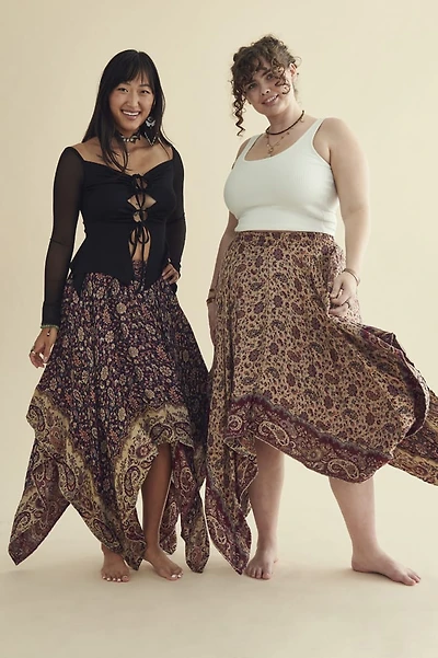 Buy Paisley Tapestry Reversible Fairy Skirt Online from Earthbound